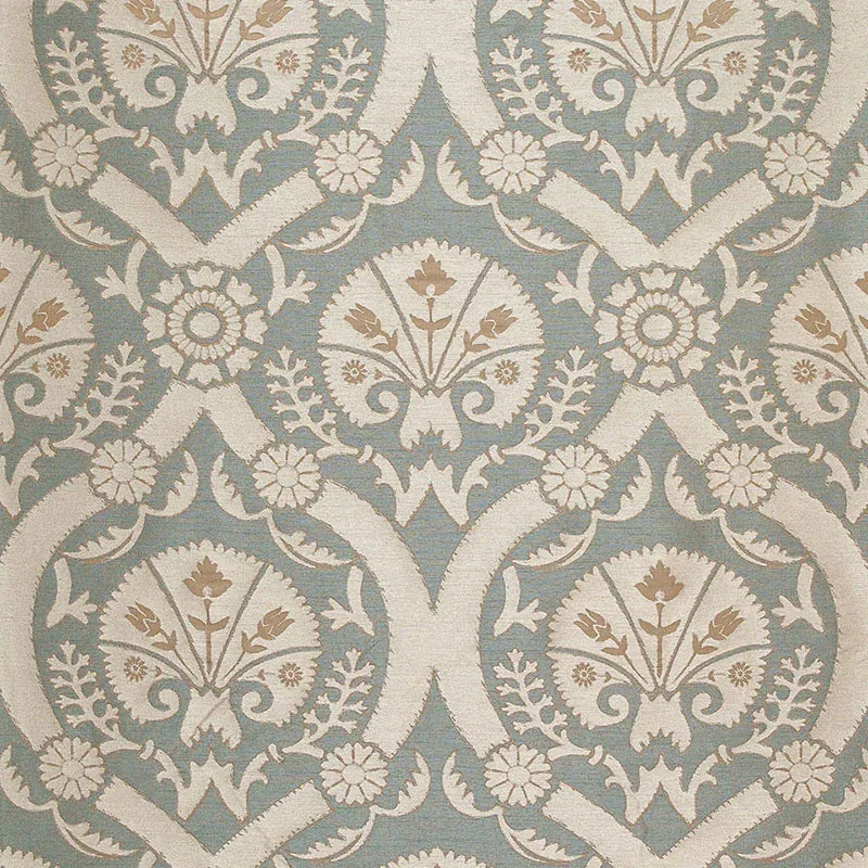 TAZA DAMASK fabric DUSK color by Schumacher
