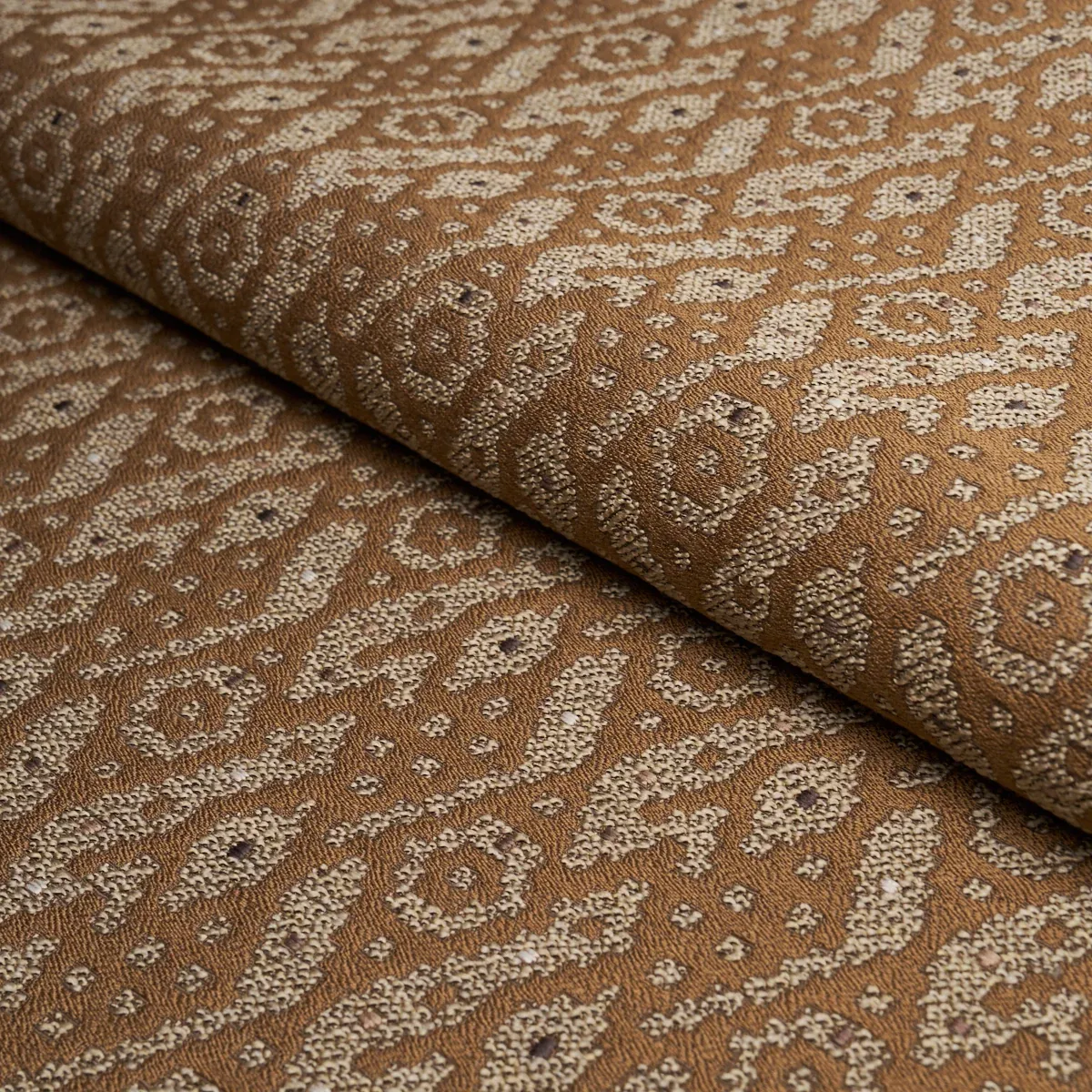 TAZZIE PERFORMANCE Fabric – GOLD | Schumacher | Wallpaper Tw TAZZIE PERFORMANCE fabric GOLD color by Schumacher