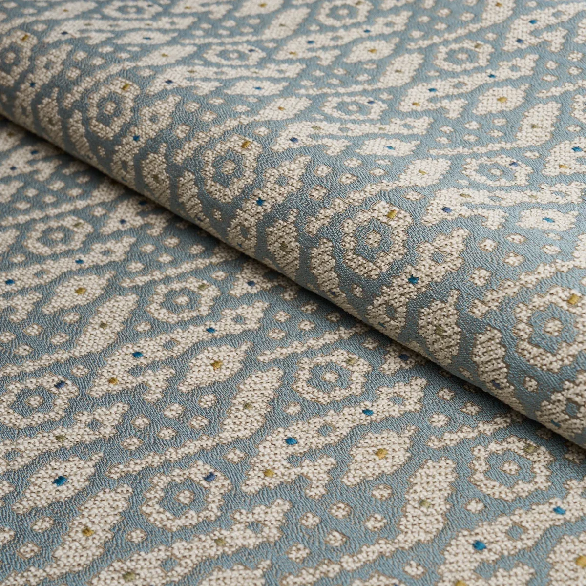 TAZZIE PERFORMANCE Fabric – SKY | Schumacher | Wallpaper Twi TAZZIE PERFORMANCE fabric SKY color by Schumacher
