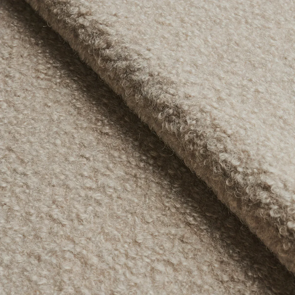 TEDDY WOOL BOUCLÉ fabric RABBIT color by Schumacher