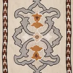 TEMARA HAND EMBROIDERED PRINT Fabric – NATURAL | Schumacher TEMARA HAND EMBROIDERED PRINT fabric NATURAL color by Schumacher