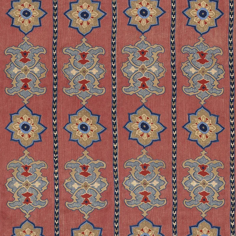 175180 | Temara Hand Embroidered Print – POMEGRANATE