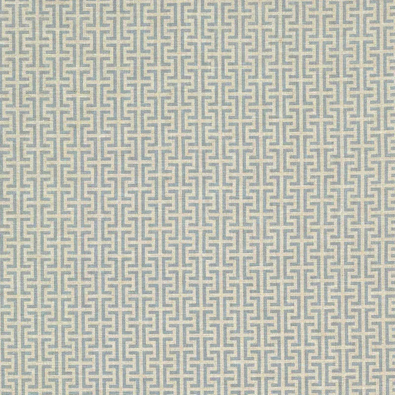 TEMPLE fabric BLUE color by Schumacher