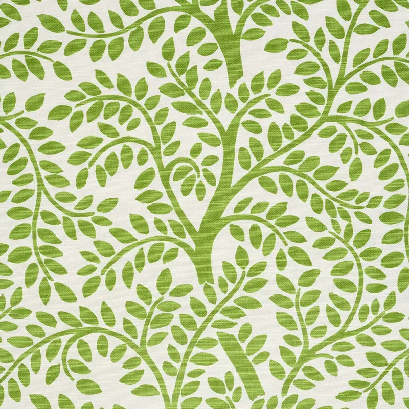 TEMPLE GARDEN II Fabric – GREEN | Schumacher | Wallpaper Twi TEMPLE GARDEN II fabric GREEN color by Schumacher