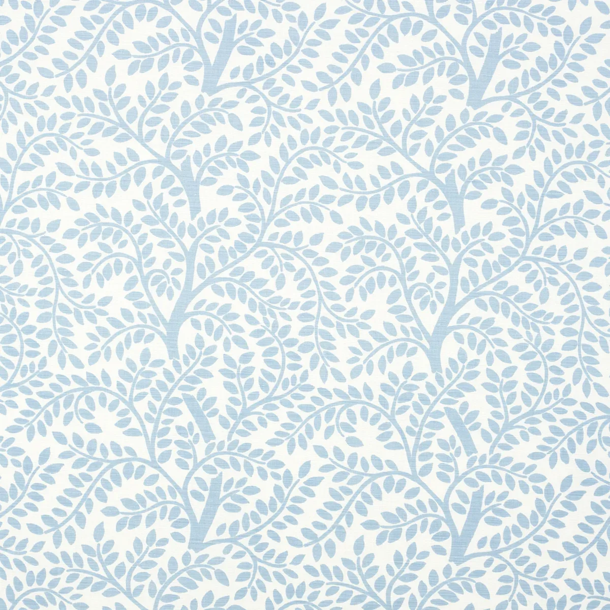 TEMPLE GARDEN II fabric SKY ON IVORY color by Schumacher