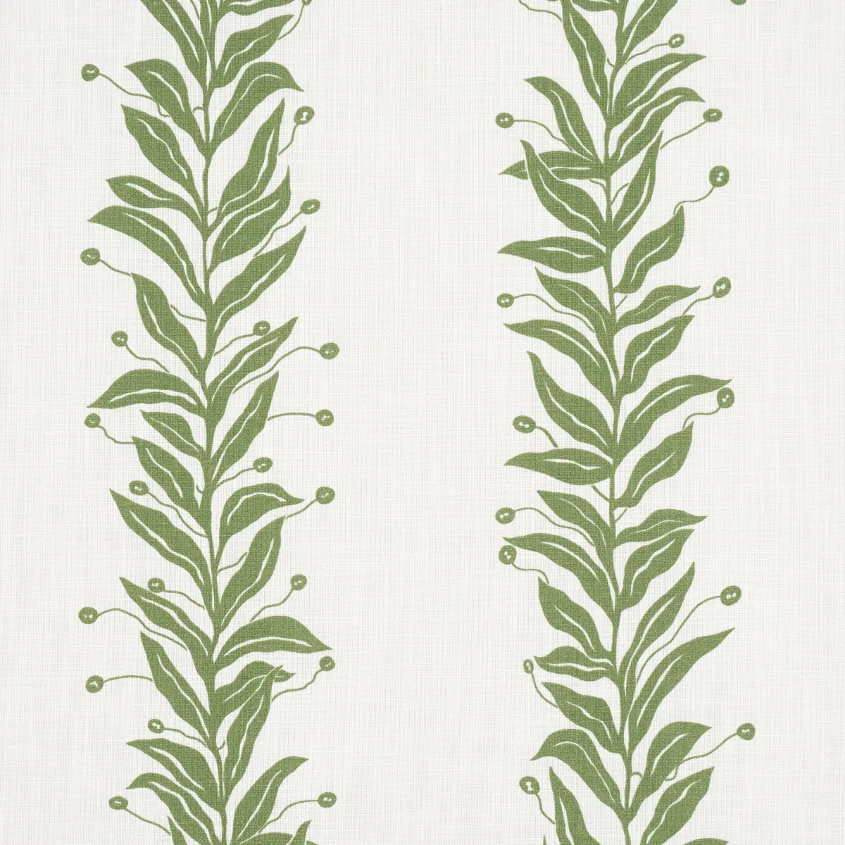 TENDRIL STRIPE INDOOR/OUTDOOR fabric LEAF color by Schumacher
