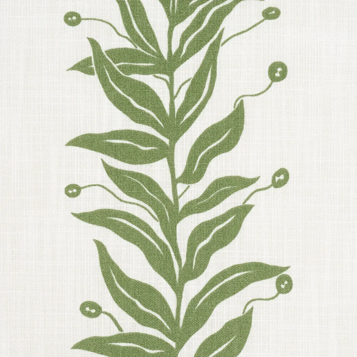 TENDRIL STRIPE INDOOR/OUTDOOR fabric LEAF color by Schumacher