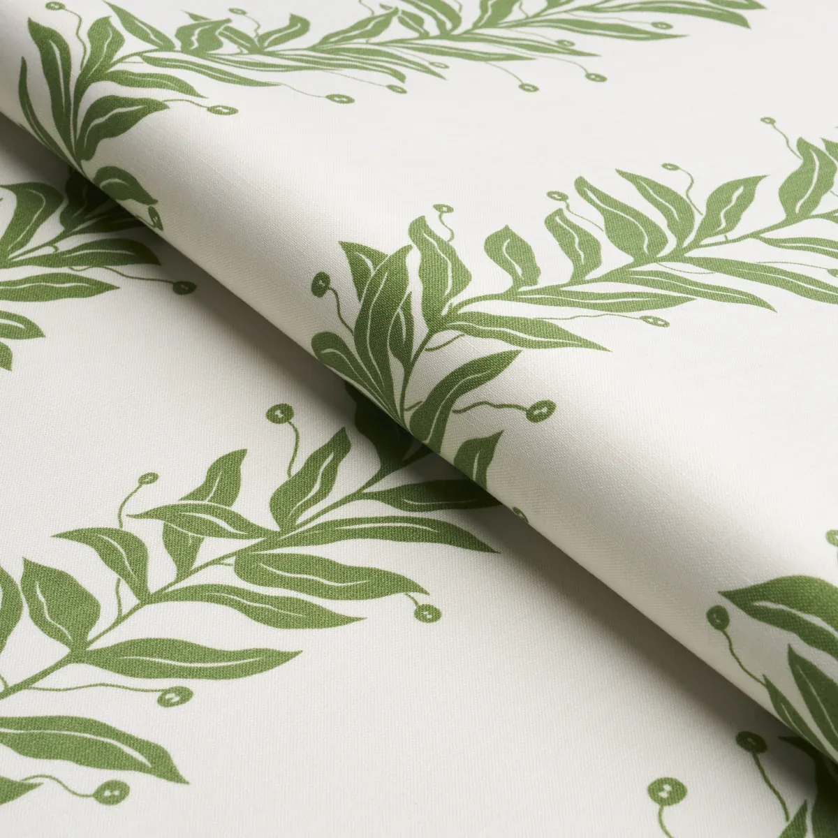 TENDRIL STRIPE INDOOR/OUTDOOR fabric LEAF color by Schumacher