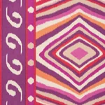 Terence Ikat Fabric – MAGENTA | Schumacher | Wallpaper Twins Terence Ikat fabric MAGENTA color by Schumacher