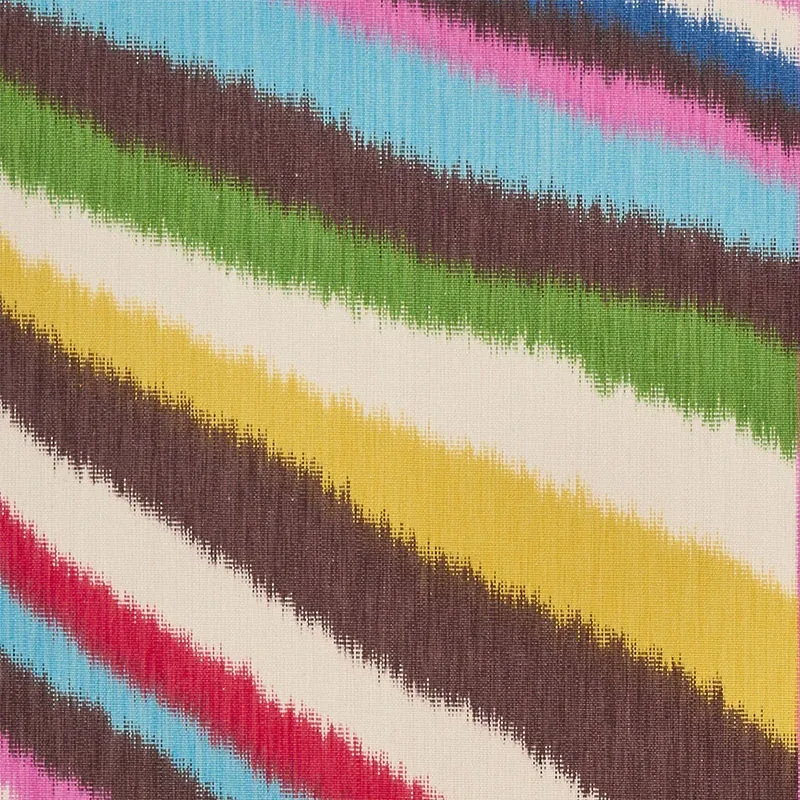 Terence Ikat Fabric – MULTI | Schumacher | Wallpaper Twins Terence Ikat fabric MULTI color by Schumacher