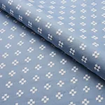 THANDIE EMBROIDERY Fabric – IVORY ON CHAMBRAY | Schumacher | THANDIE EMBROIDERY fabric IVORY ON CHAMBRAY color by Schumacher