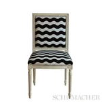 THE WAVE VELVET Fabric – BLACK | Schumacher | Wallpaper Twin THE WAVE VELVET fabric BLACK color by Schumacher