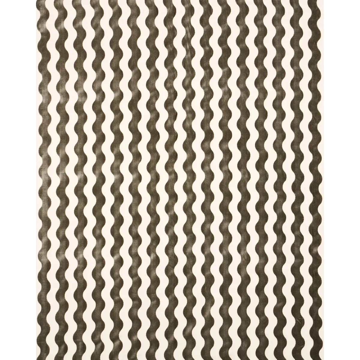 THE WAVE VELVET fabric GREY color by Schumacher