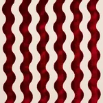 THE WAVE VELVET fabric RED color by Schumacher