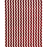 THE WAVE VELVET fabric RED color by Schumacher