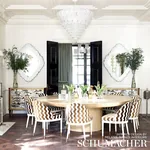 THE WAVE VELVET Fabric – SKY | Schumacher | Wallpaper Twins THE WAVE VELVET fabric SKY color by Schumacher