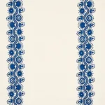 THEODORA EMBROIDERY fabric BLUE color by Schumacher