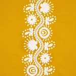 THEODORA EMBROIDERY Fabric – SAFFRON | Schumacher | Wallpape THEODORA EMBROIDERY fabric SAFFRON color by Schumacher