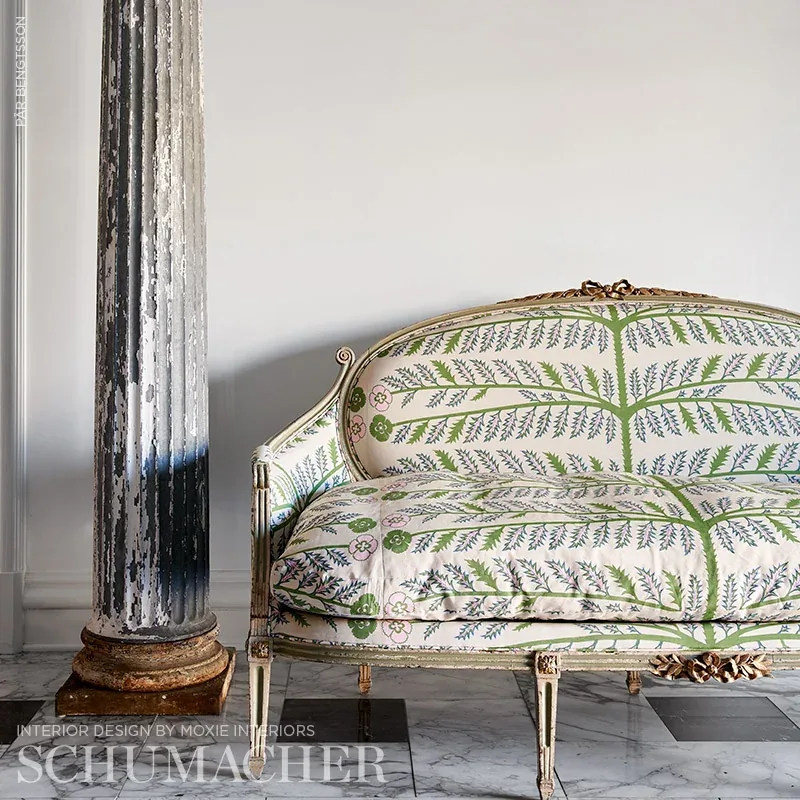 THISTLE fabric IVORY color by Schumacher