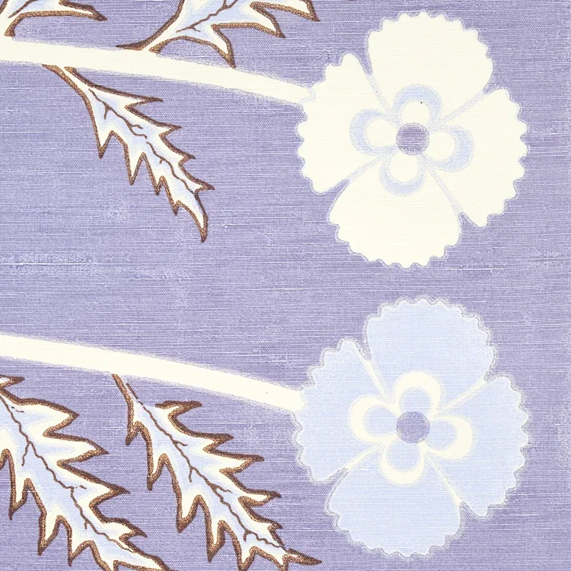 THISTLE Fabric – LAVENDER | Schumacher | Wallpaper Twins THISTLE fabric LAVENDER color by Schumacher