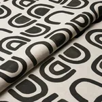 THRESHOLD PRINTED LINEN Fabric – CARBON | Schumacher | Wallp THRESHOLD PRINTED LINEN fabric CARBON color by Schumacher