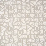 THRESHOLD PRINTED LINEN fabric GINGER color by Schumacher