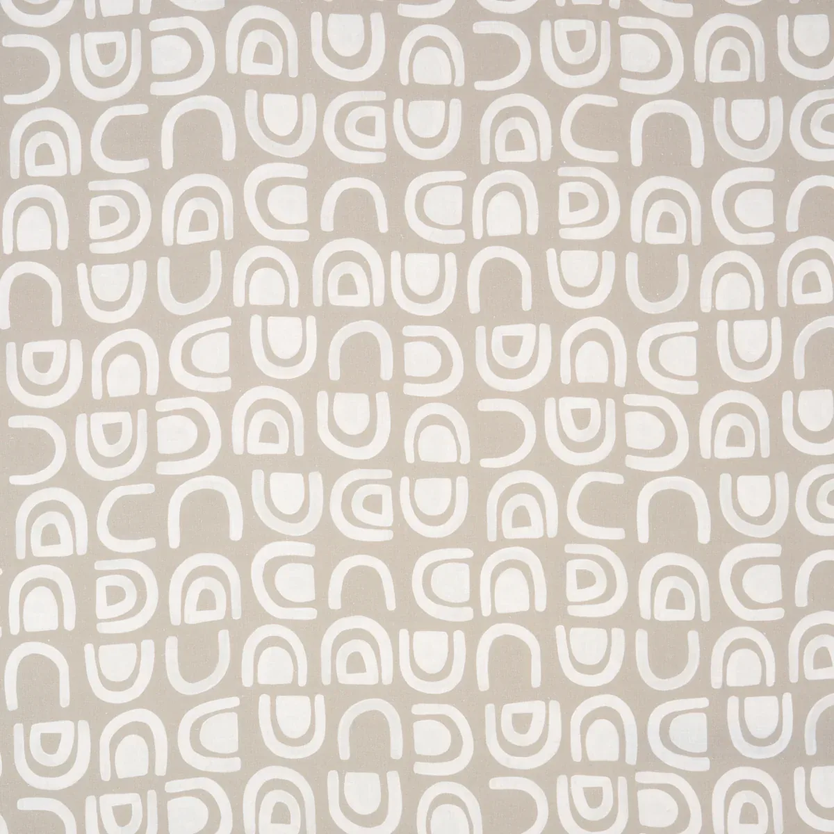 THRESHOLD PRINTED LINEN fabric GINGER color by Schumacher