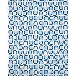 THRESHOLD PRINTED LINEN Fabric – LAPIS | Schumacher | Wallpa THRESHOLD PRINTED LINEN fabric LAPIS color by Schumacher