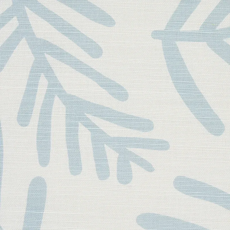 TIAH COVE fabric BLUE LEAF color by Schumacher