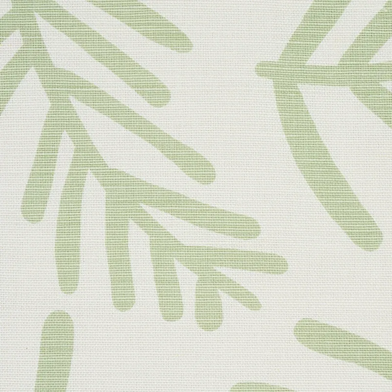 TIAH COVE Fabric – SAGE LEAF | Schumacher | Wallpaper Twins TIAH COVE fabric SAGE LEAF color by Schumacher