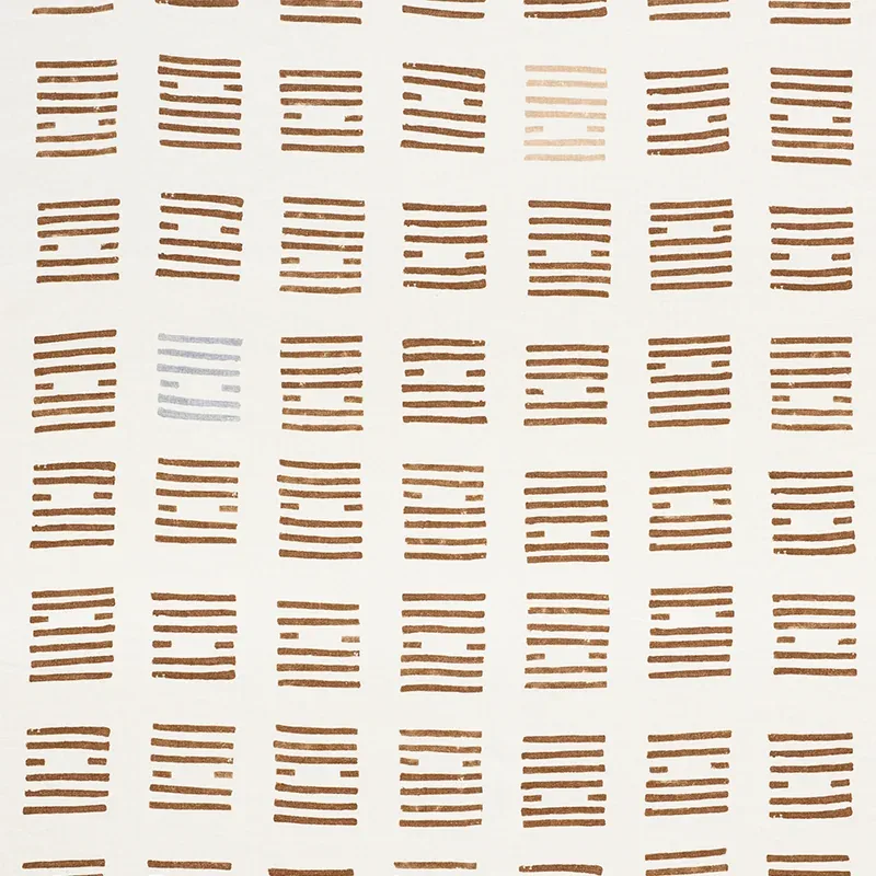 TIASQUAM fabric TEAK color by Schumacher