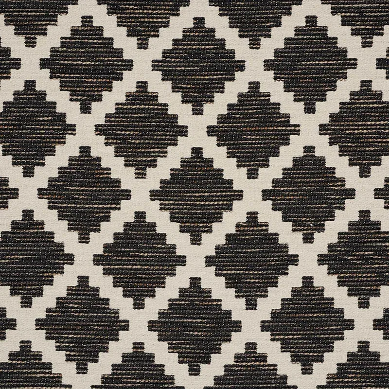 TIBUR fabric BLACK color by Schumacher