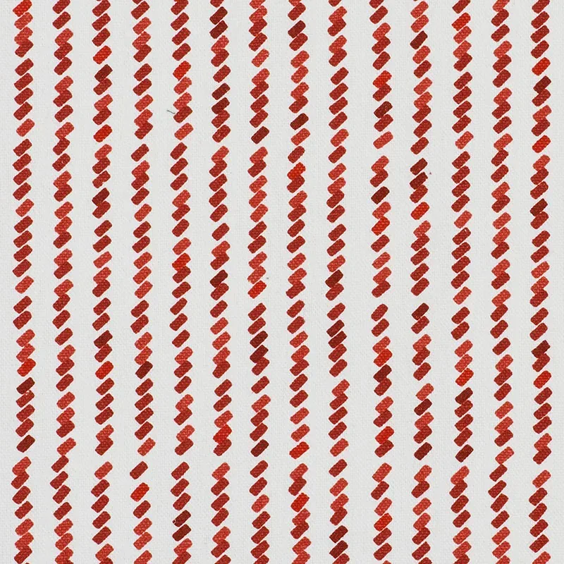 TIC FOR TAC fabric RED color by Schumacher