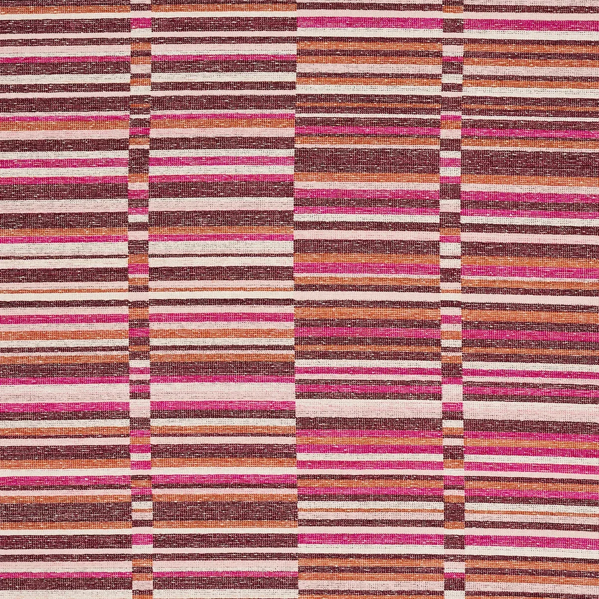 TIERRA STRIPE fabric BERRY color by Schumacher