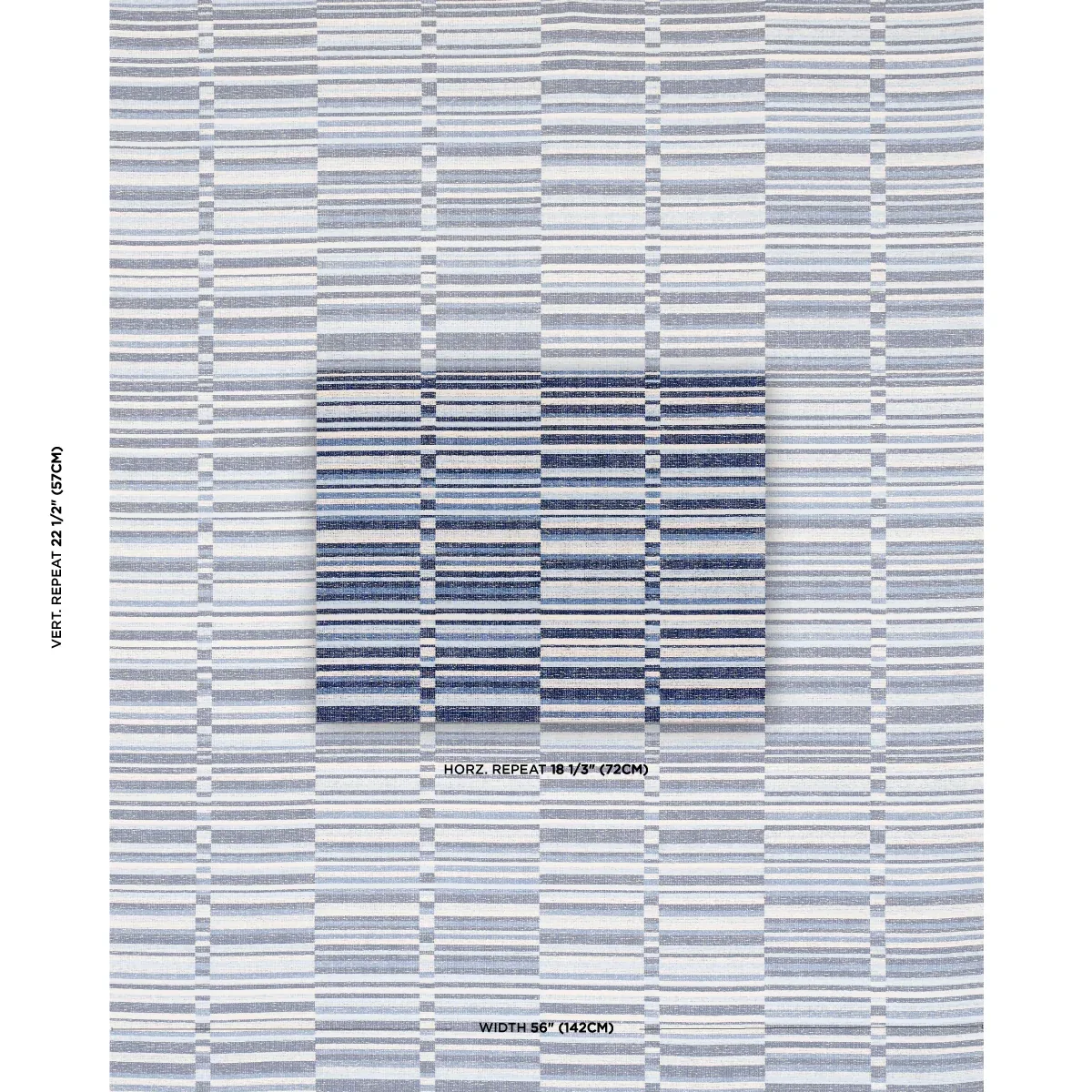 TIERRA STRIPE Fabric – BLUE | Schumacher | Wallpaper Twins TIERRA STRIPE fabric BLUE color by Schumacher