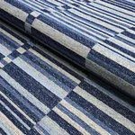 TIERRA STRIPE Fabric – BLUE | Schumacher | Wallpaper Twins TIERRA STRIPE fabric BLUE color by Schumacher