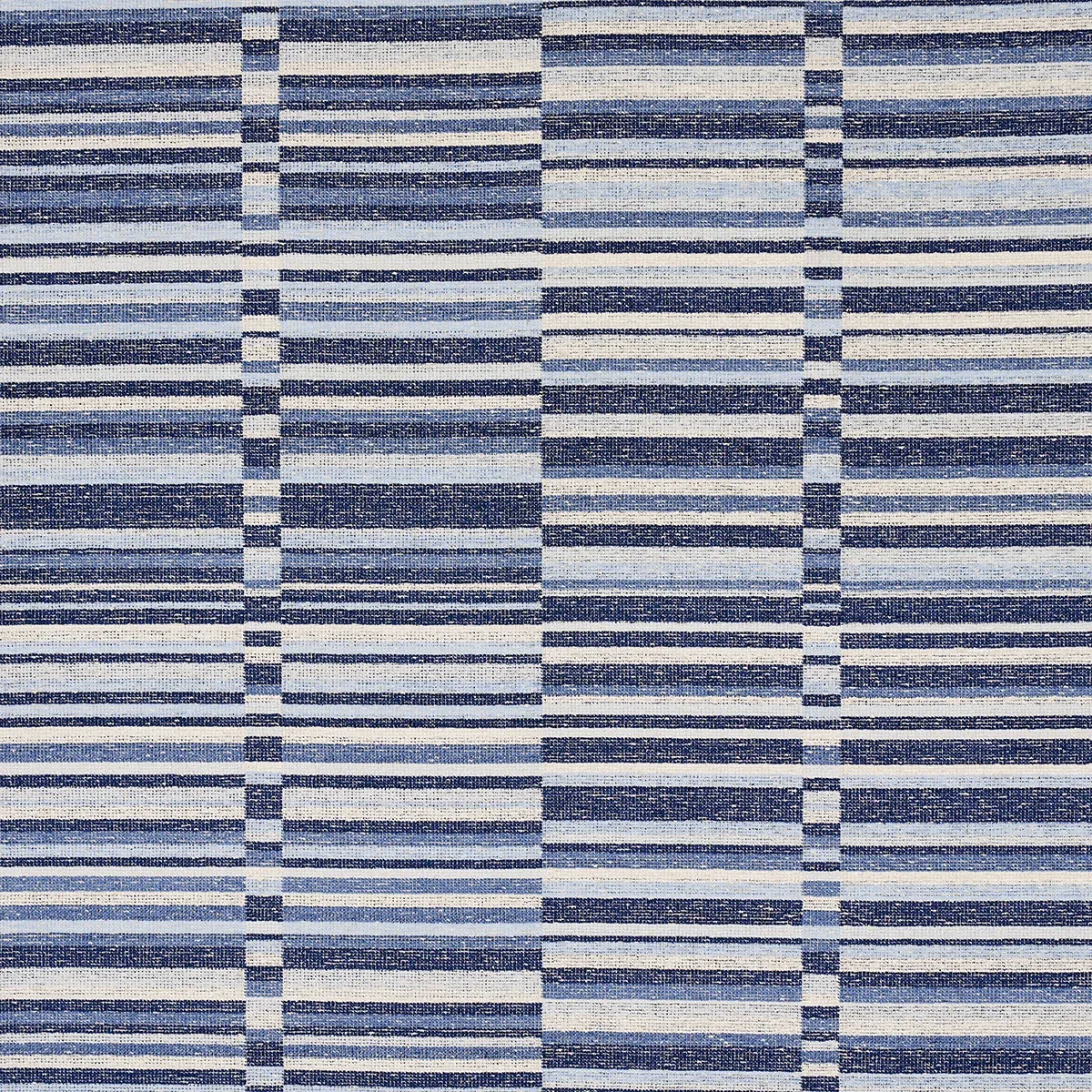 TIERRA STRIPE fabric BLUE color by Schumacher