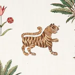 TIGER PALM Fabric – COCOA | Schumacher | Wallpaper Twins TIGER PALM fabric COCOA color by Schumacher