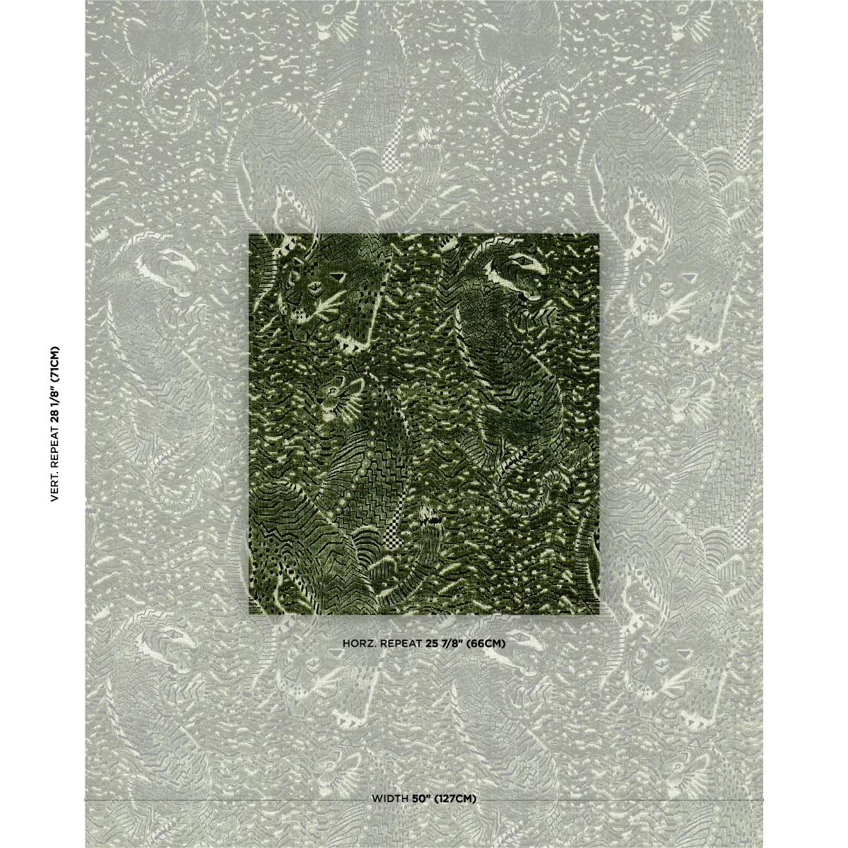 TIGRESS VELVET Fabric – MALACHITE | Schumacher | Wallpaper T TIGRESS VELVET fabric MALACHITE color by Schumacher