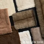 TIMBERLINE FAUX FUR Fabric – PEWTER | Schumacher | Wallpaper TIMBERLINE FAUX FUR fabric PEWTER color by Schumacher