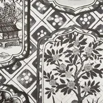 TING TING Fabric – BLACK | Schumacher | Wallpaper Twins TING TING fabric BLACK color by Schumacher