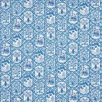 TING TING Fabric – BLUE | Schumacher | Wallpaper Twins TING TING fabric BLUE color by Schumacher