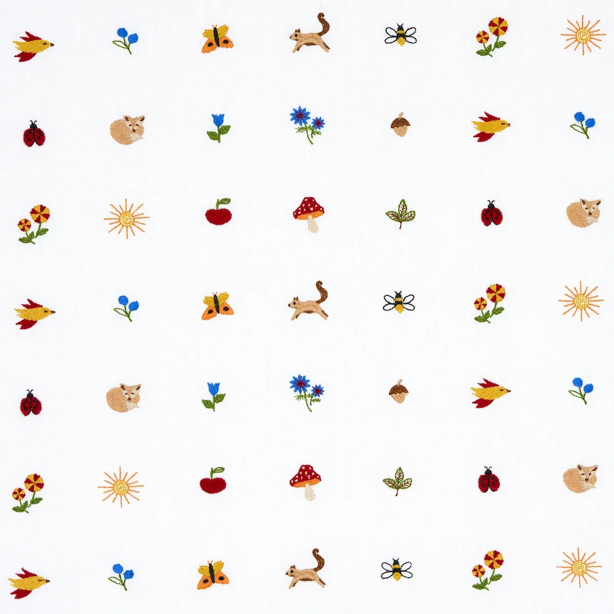 TINY THINGS EMBROIDERY fabric MULTI color by Schumacher