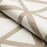 TIPTON APPLIQUÉ fabric FLAX color by Schumacher