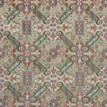 TIRAZ VELVET Fabric – MULTI | Schumacher | Wallpaper Twins TIRAZ VELVET fabric MULTI color by Schumacher