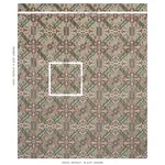 TIRAZ VELVET Fabric – MULTI | Schumacher | Wallpaper Twins TIRAZ VELVET fabric MULTI color by Schumacher