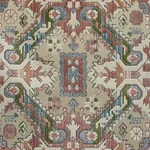 TIRAZ VELVET Fabric – MULTI | Schumacher | Wallpaper Twins TIRAZ VELVET fabric MULTI color by Schumacher