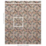 TIRAZ VELVET fabric SPICE color by Schumacher