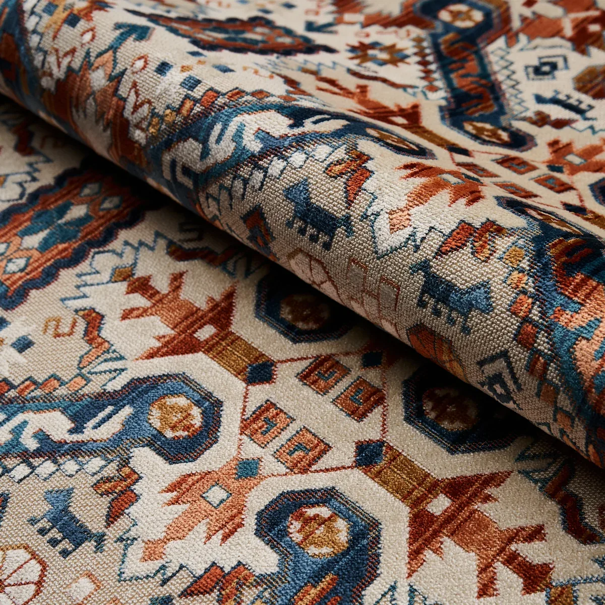 TIRAZ VELVET fabric SPICE color by Schumacher