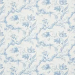 TOILE DE FLEURS Fabric – DELFT | Schumacher | Wallpaper Twin TOILE DE FLEURS fabric DELFT color by Schumacher